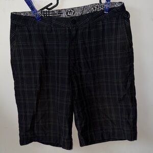 Quiksilver Men's Charcoal Plaid Shorts